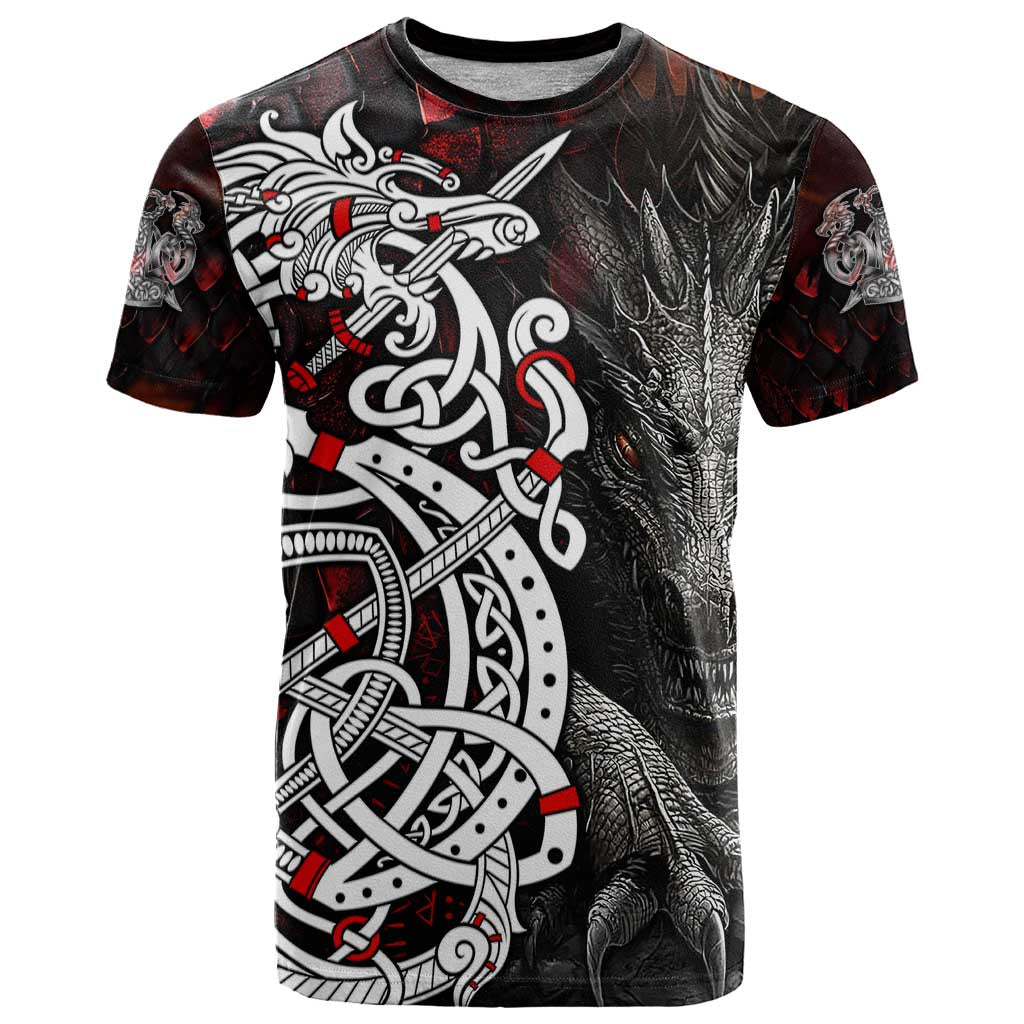 Viking Dragons T Shirt Norse Mythology