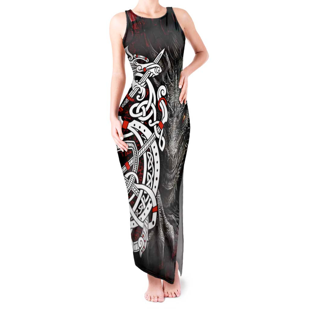 Viking Dragons Tank Maxi Dress Norse Mythology