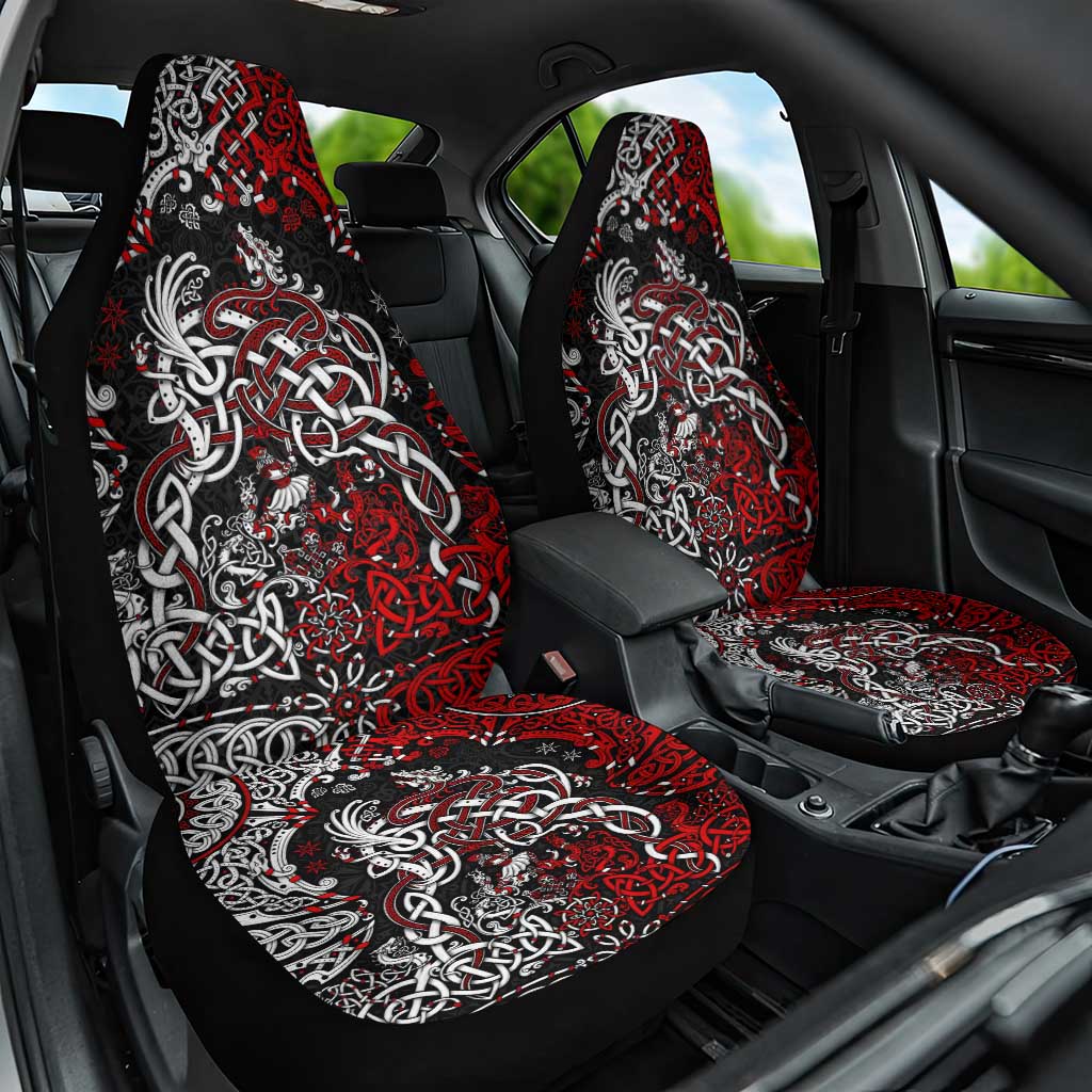 Viking Warrior And Viking Dragons Car Seat Cover - Wonder Print Shop