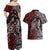 Viking Warrior And Viking Dragons Couples Matching Off Shoulder Maxi Dress and Hawaiian Shirt - Wonder Print Shop