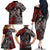 Viking Warrior And Viking Dragons Family Matching Off The Shoulder Long Sleeve Dress and Hawaiian Shirt - Wonder Print Shop