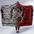 Viking Warrior And Viking Dragons Hooded Blanket