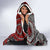 Viking Warrior And Viking Dragons Hooded Blanket