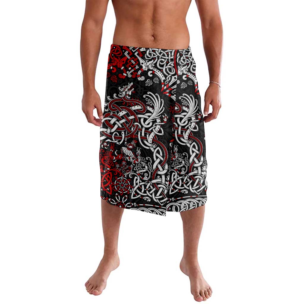 Viking Warrior And Viking Dragons Lavalava - Wonder Print Shop