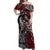 Viking Warrior And Viking Dragons Off Shoulder Maxi Dress - Wonder Print Shop