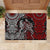 Viking Warrior And Viking Dragons Rubber Doormat