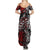 Viking Warrior And Viking Dragons Summer Maxi Dress