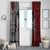 Viking Warrior And Viking Dragons Window Curtain