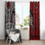 Viking Warrior And Viking Dragons Window Curtain