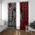 Viking Warrior And Viking Dragons Window Curtain