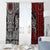 Viking Warrior And Viking Dragons Window Curtain