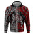 Viking Warrior And Viking Dragons Zip Hoodie