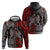 Viking Warrior And Viking Dragons Zip Hoodie