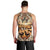 Native American Life Men Tank Top Teepee Village With Buffalo Bison - Wonder Print Shop