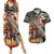 American Indian Warrior Chiefs Couples Matching Summer Maxi Dress and Hawaiian Shirt - Wonder Print Shop