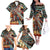 American Indian Warrior Chiefs Family Matching Off The Shoulder Long Sleeve Dress and Hawaiian Shirt - Wonder Print Shop