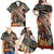 American Indian Warrior Chiefs Family Matching Off Shoulder Maxi Dress and Hawaiian Shirt - Wonder Print Shop