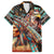 American Indian Warrior Chiefs Family Matching Short Sleeve Bodycon Dress and Hawaiian Shirt - Wonder Print Shop