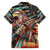 American Indian Warrior Chiefs Family Matching Short Sleeve Bodycon Dress and Hawaiian Shirt - Wonder Print Shop