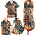 American Indian Warrior Chiefs Family Matching Summer Maxi Dress and Hawaiian Shirt - Wonder Print Shop