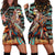 American Indian Warrior Chiefs Hoodie Dress - Wonder Print Shop