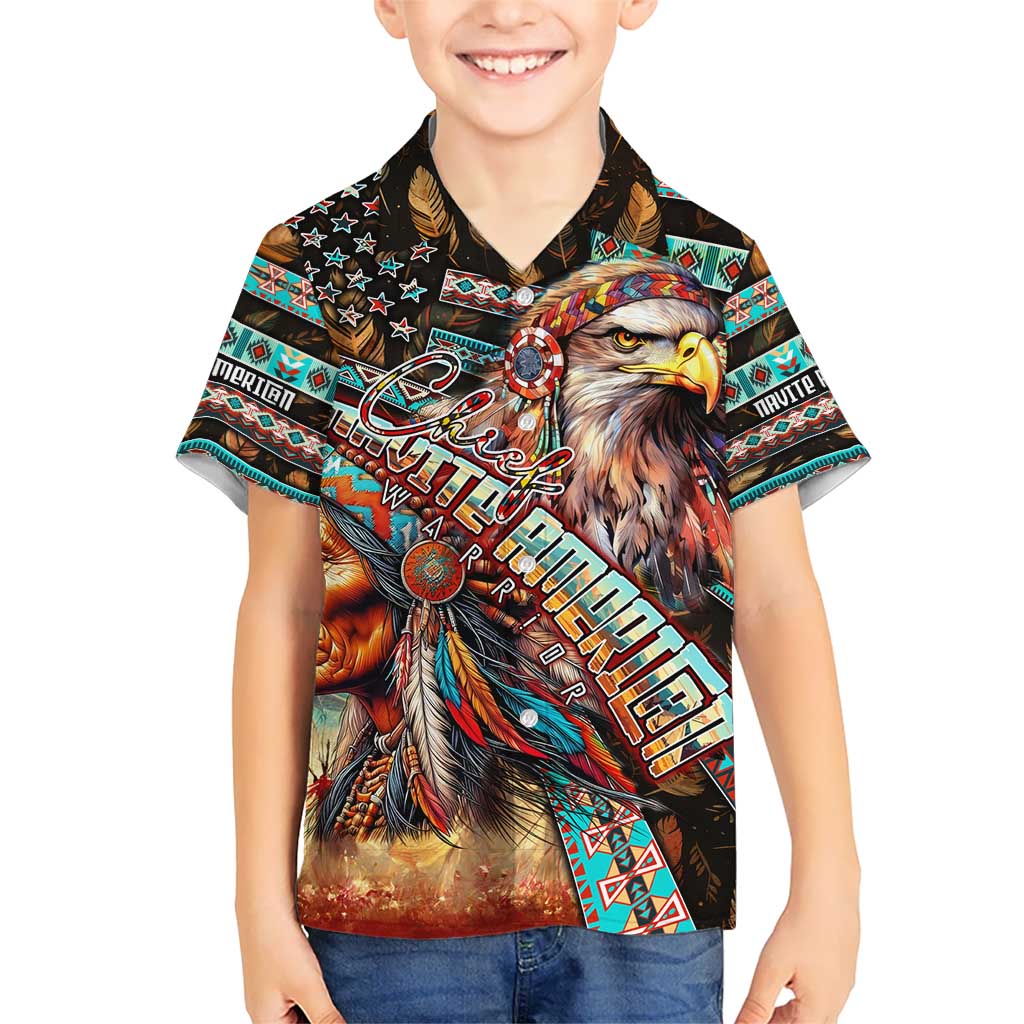 American Indian Warrior Chiefs Kid Hawaiian Shirt - Wonder Print Shop