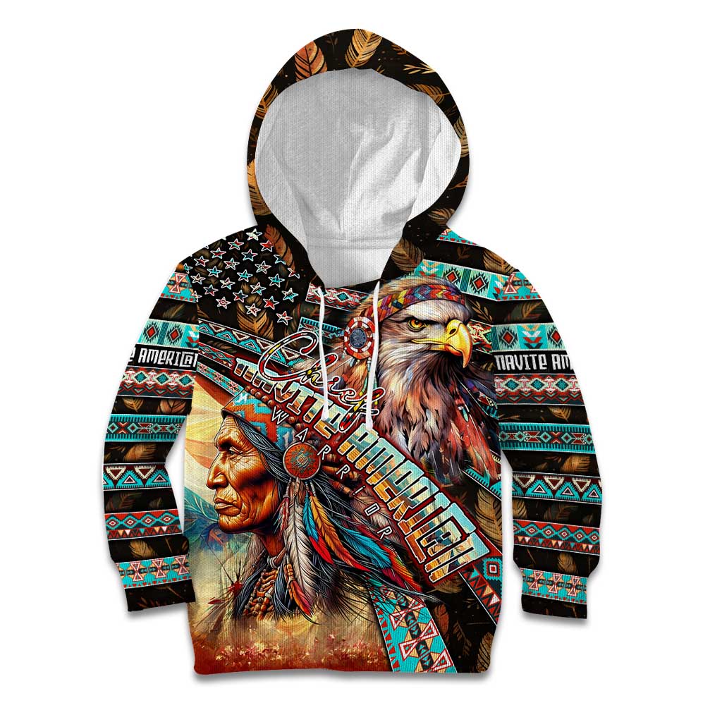 American Indian Warrior Chiefs Kid Hoodie - Wonder Print Shop