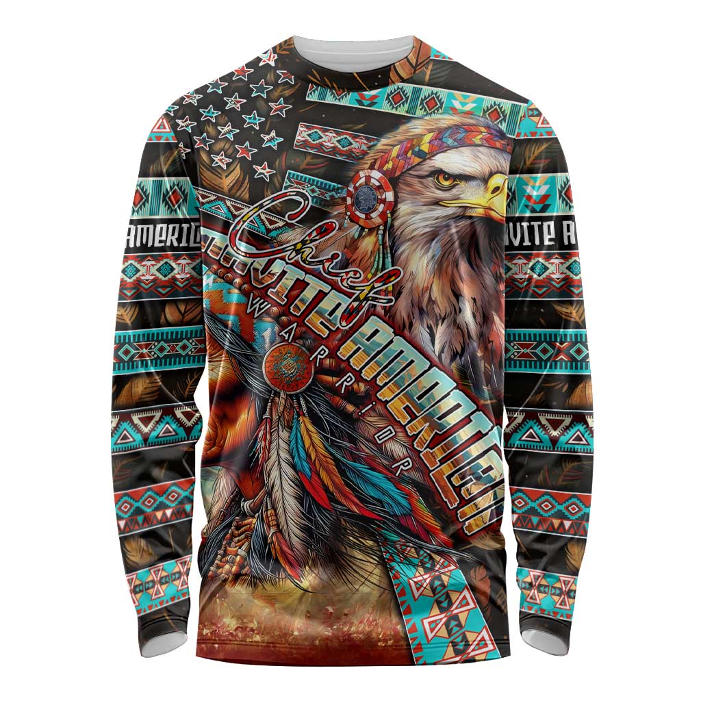 American Indian Warrior Chiefs Long Sleeve Shirt - Wonder Print Shop