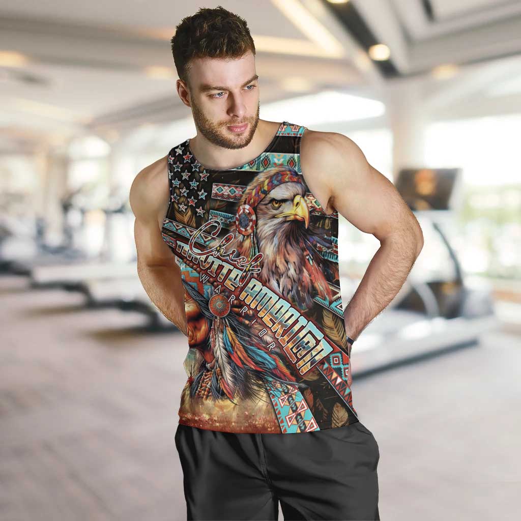 American Indian Warrior Chiefs Men Tank Top - Wonder Print Shop