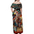 American Indian Warrior Chiefs Off Shoulder Maxi Dress - Wonder Print Shop