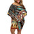 American Indian Warrior Chiefs Off Shoulder Short Dress - Wonder Print Shop