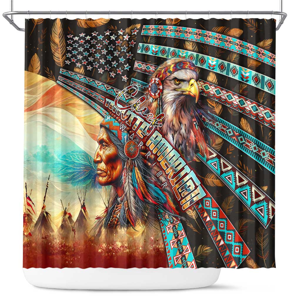 American Indian Warrior Chiefs Shower Curtain