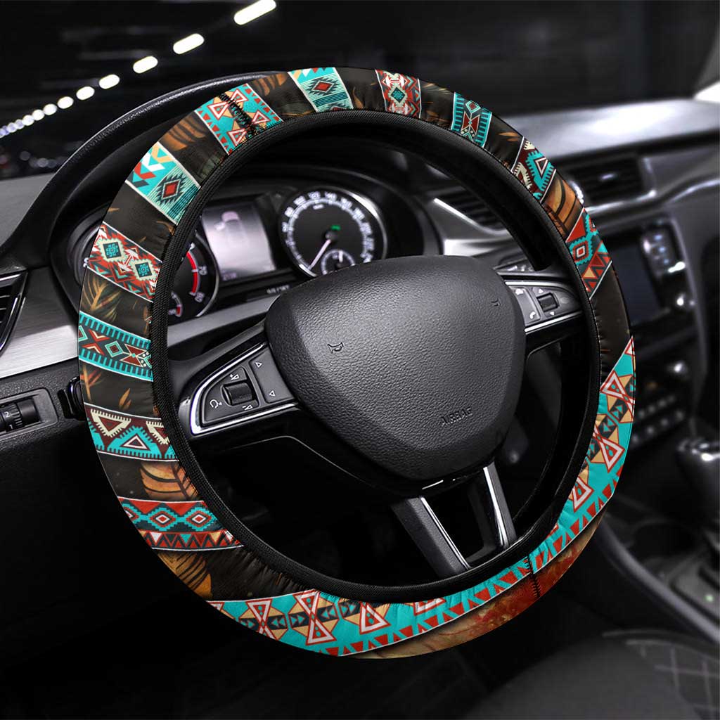 American Indian Warrior Chiefs Steering Wheel Cover - Wonder Print Shop