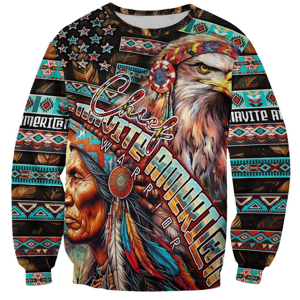 American Indian Warrior Chiefs Sweatshirt - Wonder Print Shop