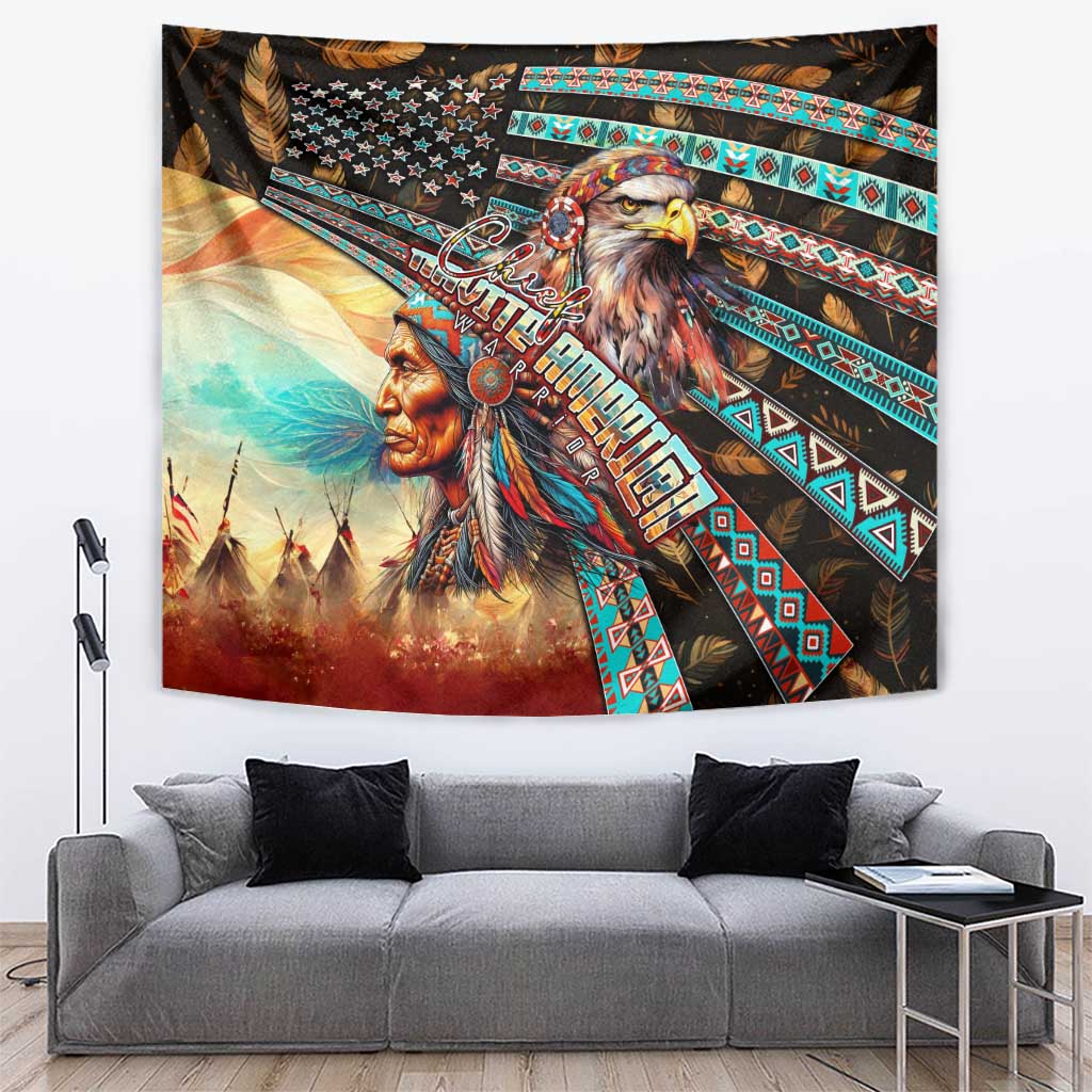 American Indian Warrior Chiefs Tapestry