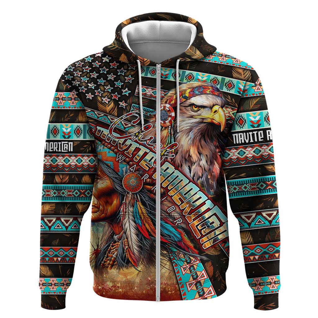 American Indian Warrior Chiefs Zip Hoodie - Wonder Print Shop