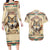 Native American Wolf Dreamcatcher Couples Matching Long Sleeve Bodycon Dress and Hawaiian Shirt Vintage Style