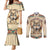 Native American Wolf Dreamcatcher Couples Matching Mermaid Dress and Long Sleeve Button Shirt Vintage Style