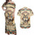 Native American Wolf Dreamcatcher Couples Matching Off Shoulder Maxi Dress and Hawaiian Shirt Vintage Style