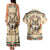 Native American Wolf Dreamcatcher Couples Matching Tank Maxi Dress and Hawaiian Shirt Vintage Style