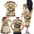 Native American Wolf Dreamcatcher Family Matching Off The Shoulder Long Sleeve Dress and Hawaiian Shirt Vintage Style