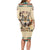 Native American Wolf Dreamcatcher Long Sleeve Bodycon Dress Vintage Style