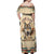 Native American Wolf Dreamcatcher Off Shoulder Maxi Dress Vintage Style