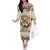 Native American Wolf Dreamcatcher Off The Shoulder Long Sleeve Dress Vintage Style