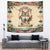 Native American Wolf Dreamcatcher Tapestry Vintage Style