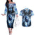 Native American Wolf And Eagle Couples Matching Off The Shoulder Long Sleeve Dress and Hawaiian Shirt Thunder Style