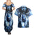 Native American Wolf And Eagle Couples Matching Summer Maxi Dress and Hawaiian Shirt Thunder Style