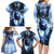 Native American Wolf And Eagle Family Matching Long Sleeve Bodycon Dress and Hawaiian Shirt Thunder Style