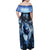 Native American Wolf And Eagle Family Matching Off Shoulder Maxi Dress and Hawaiian Shirt Thunder Style