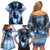 Native American Wolf And Eagle Family Matching Off Shoulder Short Dress and Hawaiian Shirt Thunder Style - Wonder Print Shop